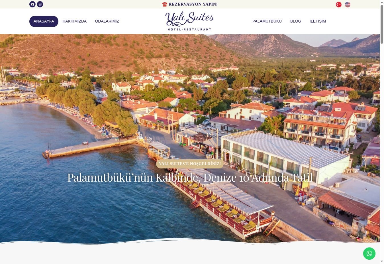 Yalı Suites Hotel sitesi